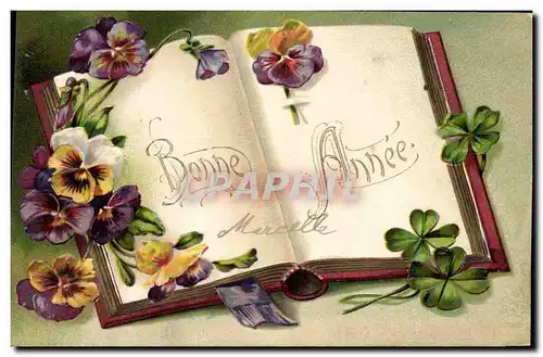 Cartes postales Fantaisie Fleurs Trefles
