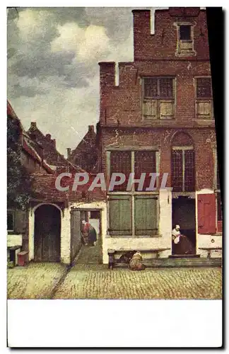 Cartes postales Publicite Cacao Van Houten Chocolat Musee National John Vermeer van Delft La ruelle