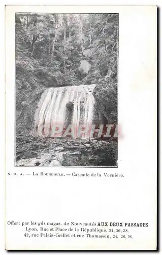 Ansichtskarte AK Publicite La Bourboule Cascade de la Verniere Aux Deux Passages Lyon