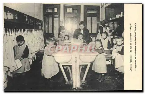 Ansichtskarte AK Publicite Union Familiale Rue de Charonne Paris Enfants Ecole Menagere