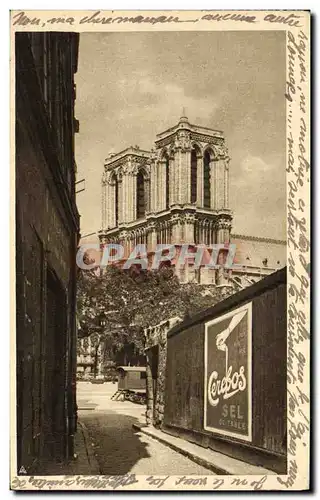 Cartes postales Publicite Paris Notre Dame Cerebos Sel de table