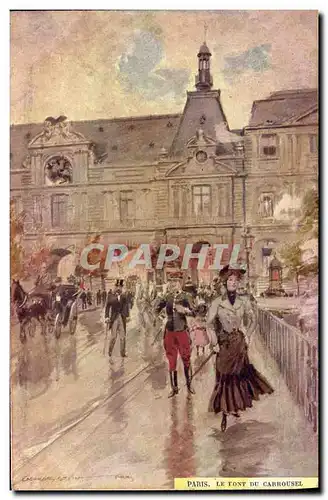 Ansichtskarte AK Paris Illustrateur L pont du Carrousel