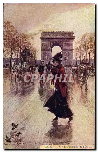 Cartes postales Paris Illustrateur L&#39Arc de Triomphe de l&#39Etoile