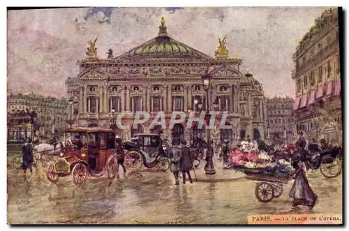 Cartes postales Paris Illustrateur La Place de l&#39Opera