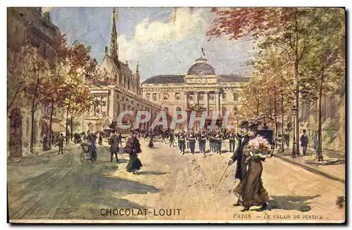 Cartes postales Paris Illustrateur Le Palais de justice