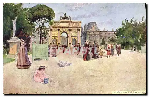 Cartes postales Paris Illustrateur Cour du Carrousel