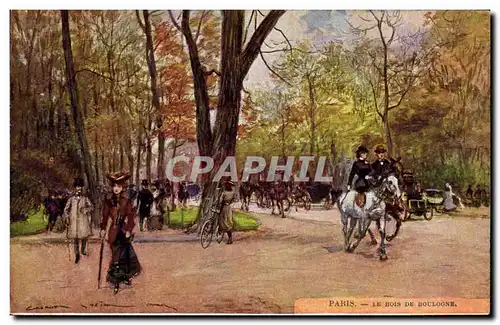 Ansichtskarte AK Paris Illustrateur Le Bois de Boulogne