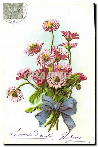 Ansichtskarte AK Fantaisie Fleurs