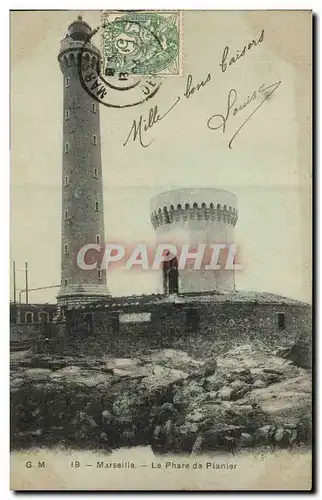 Cartes postales Phare de Planier Marseille