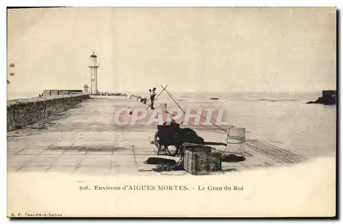 Cartes postales Phare Environs d&#39Aigues Mortes Le Grau du Roi