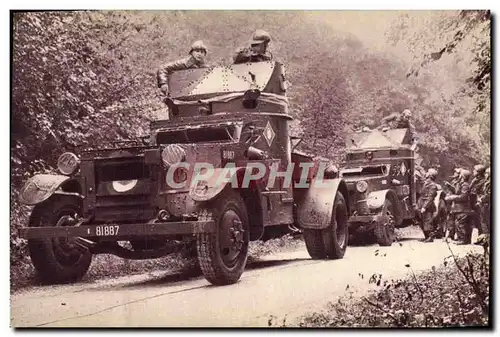 Cartes postales Militaria Autos mitrailleuses de cavalerie