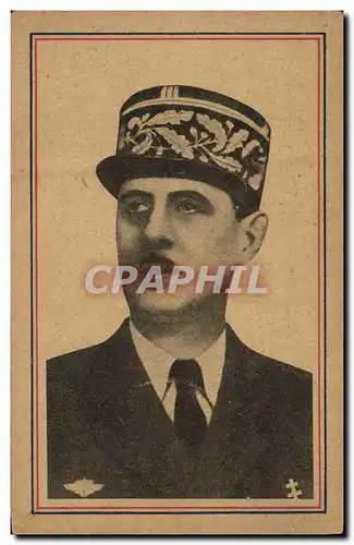 Cartes postales Militaria General de Gaulle