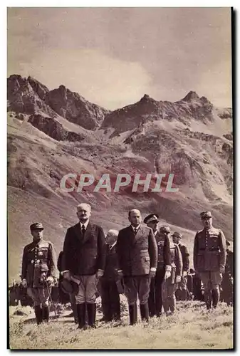 Ansichtskarte AK Militaria Le President de la Republique et le President du Conseil Manoeuvres du Galibier Aout 1