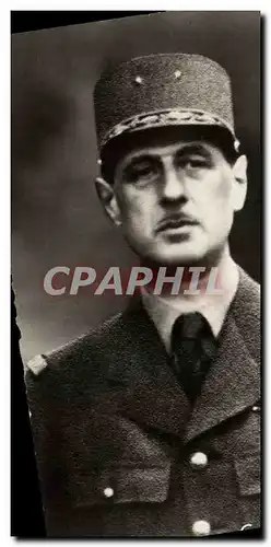 Ansichtskarte AK Militaria General de Gaulle