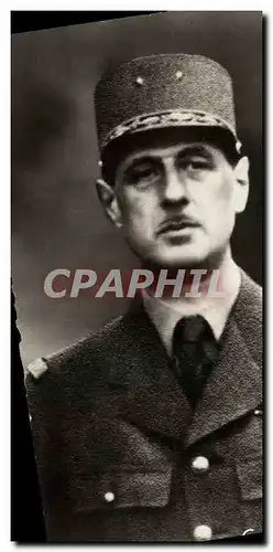 Cartes postales Militaria General de Gaulle