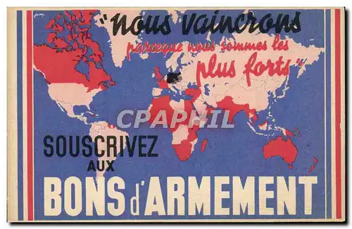 Cartes postales Militaria Souscrivez aux Bons d&#39armement