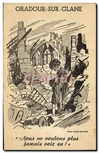 Cartes postales Militaria Oradour sur Glane Enfants