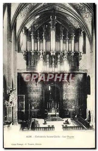 Cartes postales Orgue Albi Cathedrale Sainte Cecile Les orgues