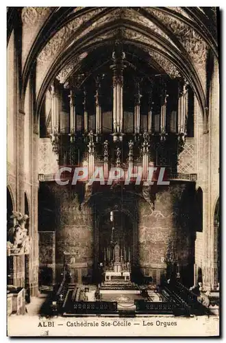 Ansichtskarte AK Orgue Albi Cathedrale Ste Cecile Les orgues