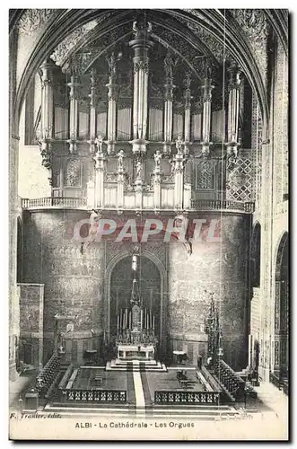 Ansichtskarte AK Orgue Albi La cathedrale Les orgues