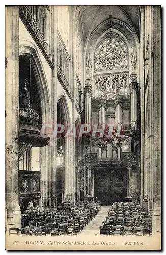 Cartes postales Orgue Rouen Eglise Saint Maclou Les orgues