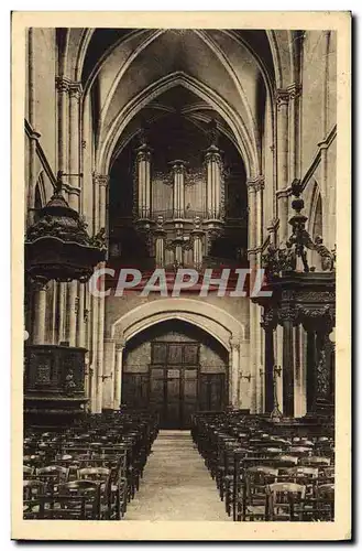 Ansichtskarte AK Orgue Chaumont Interieur de l&#39eglise La chaire et le banc d&#39oeuvre de JB Bouchardon