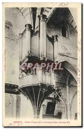 Cartes postales Orgue Embrun Buffet d&#39orgues de la cathedrale