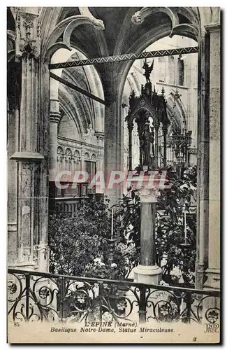 Cartes postales Orgue L&#39Epine Basilique Notre Dame Statue miraculeuse