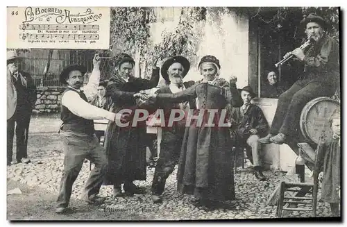 Ansichtskarte AK Folklore Auvergne La Bourree