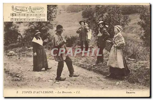 Ansichtskarte AK Folklore Auvergne La Bourree