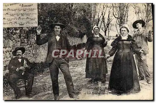 Ansichtskarte AK Folklore Auvergne La Bourree