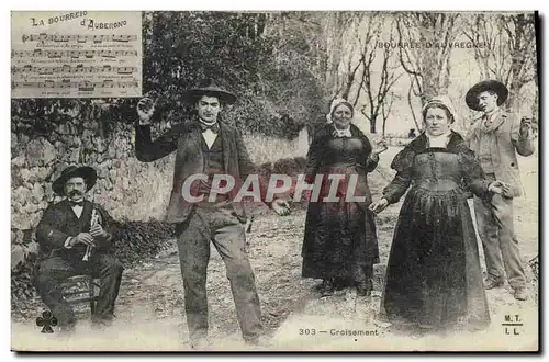 Ansichtskarte AK Folklore Auvergne La Bourree