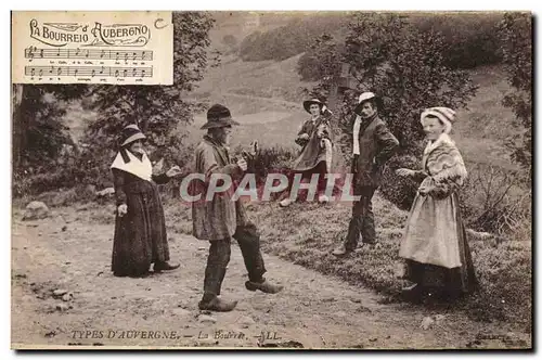 Ansichtskarte AK Folklore Auvergne La Bourree