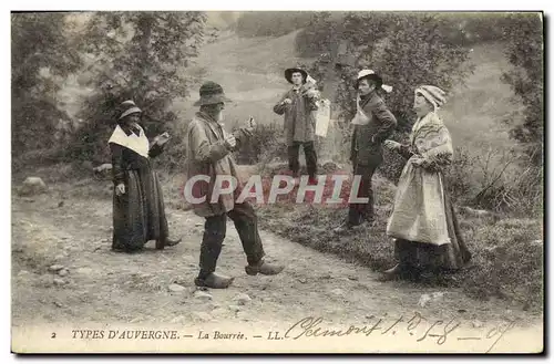 Ansichtskarte AK Folklore Auvergne La Bourree