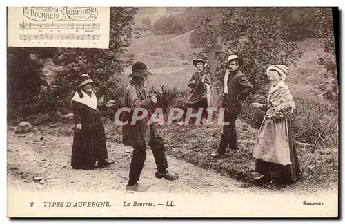 Ansichtskarte AK Folklore Auvergne La Bourree