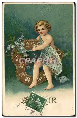 Cartes postales Fantaisie Fleurs Ange