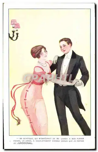 Cartes postales Publicite Urodonal Danse
