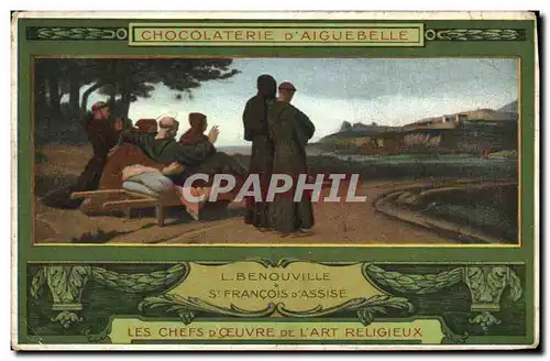 Cartes postales Publicite Chocolaterie d&#39Aiguebelle Benouville St Francois d&#39Assise