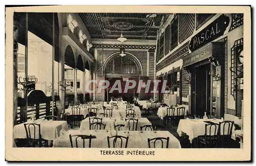 Cartes postales Publicite Pascal Terrasse interieure Cointreau La Meuse Cinzano Vuchy Celestins Cassis Bodin La