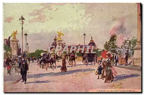 Cartes postales Paris Illustrateur Le pont Alexandre III
