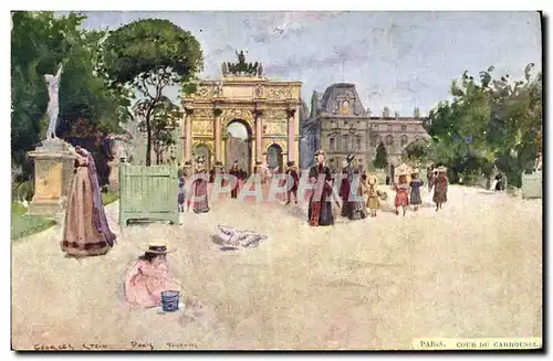 Cartes postales Paris Illustrateur Cour du Carrousel