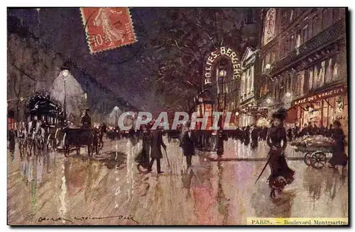 Cartes postales Paris Illustrateur Boulevard Montmartre