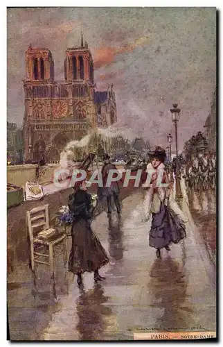 Ansichtskarte AK Paris Illustrateur Notre Dame