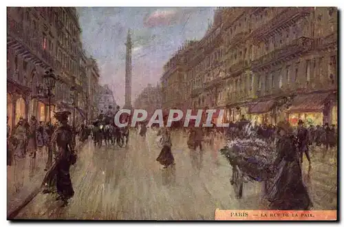 Cartes postales Paris Illustrateur La rue de la Paix