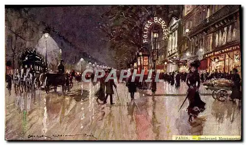 Cartes postales Paris Illustrateur Boulevard Montmartre