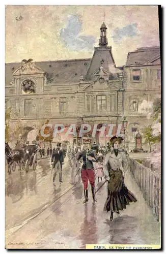 Ansichtskarte AK Paris Illustrateur Le pont du Carrousel