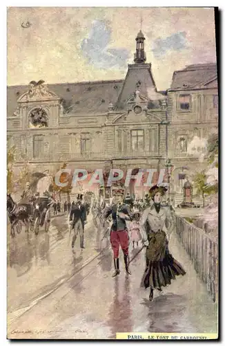 Cartes postales Paris Illustrateur Le pont du Carrousel