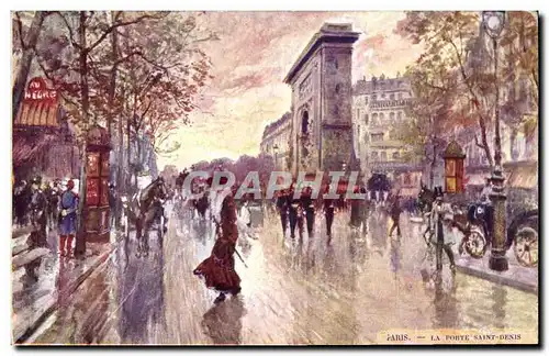 Cartes postales Paris Illustrateur La Porte Saint Denis