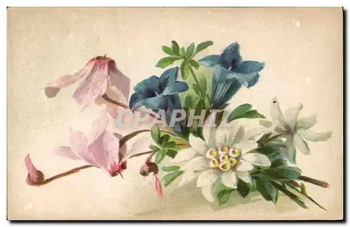 Cartes postales Fantaisie Fleurs