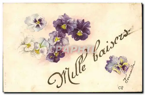 Cartes postales Fantaisie Fleurs